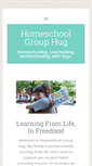 Mobile Screenshot of homeschoolgrouphug.com