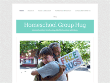 Tablet Screenshot of homeschoolgrouphug.com